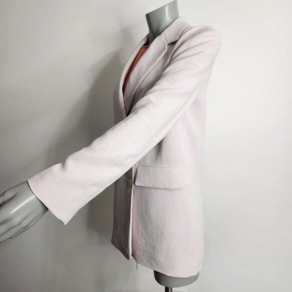 Aritzia Wilfred Cherrelle Light Pink Double-breasted Blazer Size XS - Picture 13 of 16